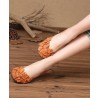 Brown Flat Feet Shoes Splicing Flats