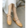 Brown Loafers For Women Genuine Leather Chic Lace Up Loafers